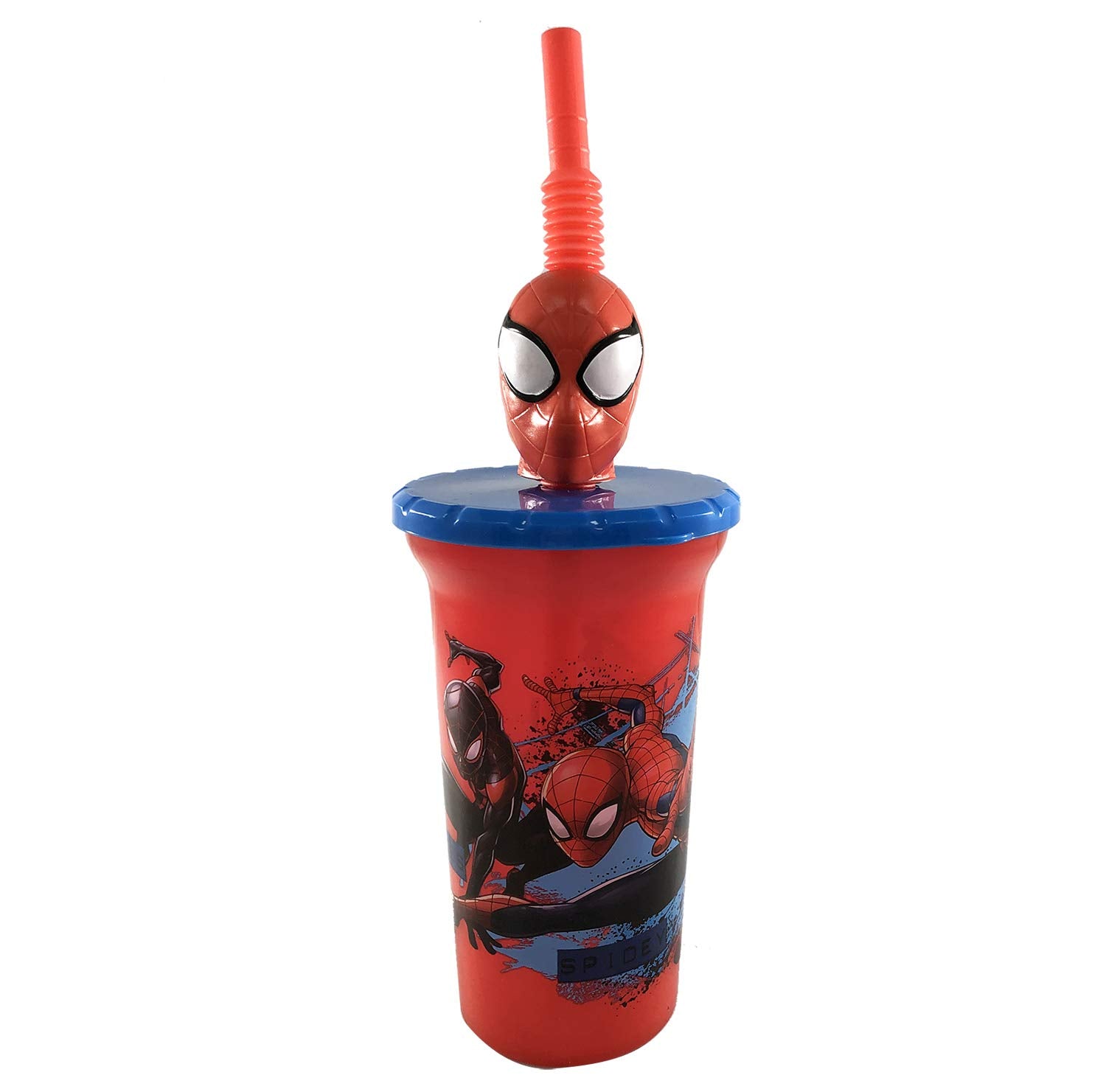 Zak BPA Free 15 oz Buddy Sip Tumbler w/Lid & Straw Spider Man Spiderman