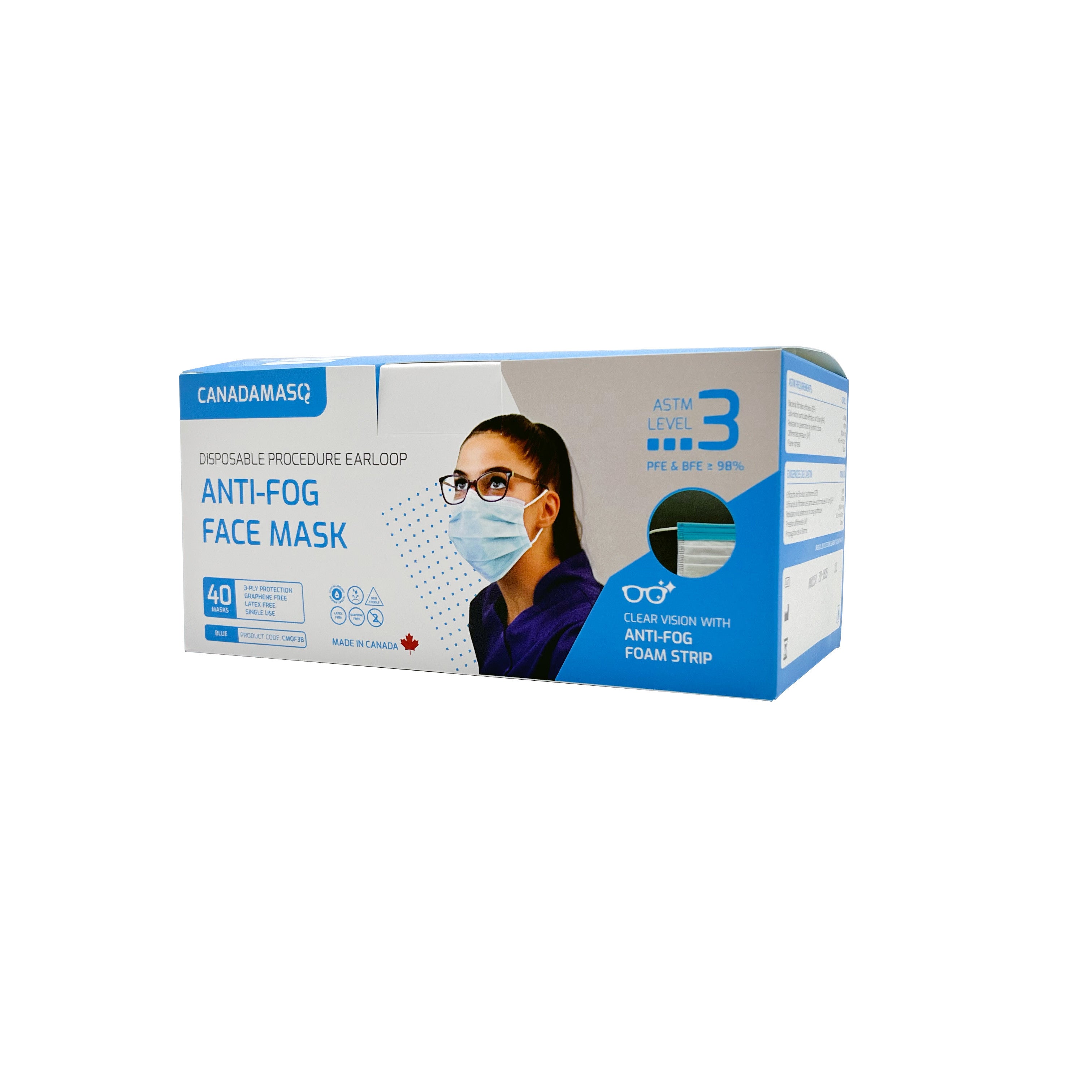 OPSWA Anti-Fog ASTM LEVEL 3 PROCEDURE MASK - Adult