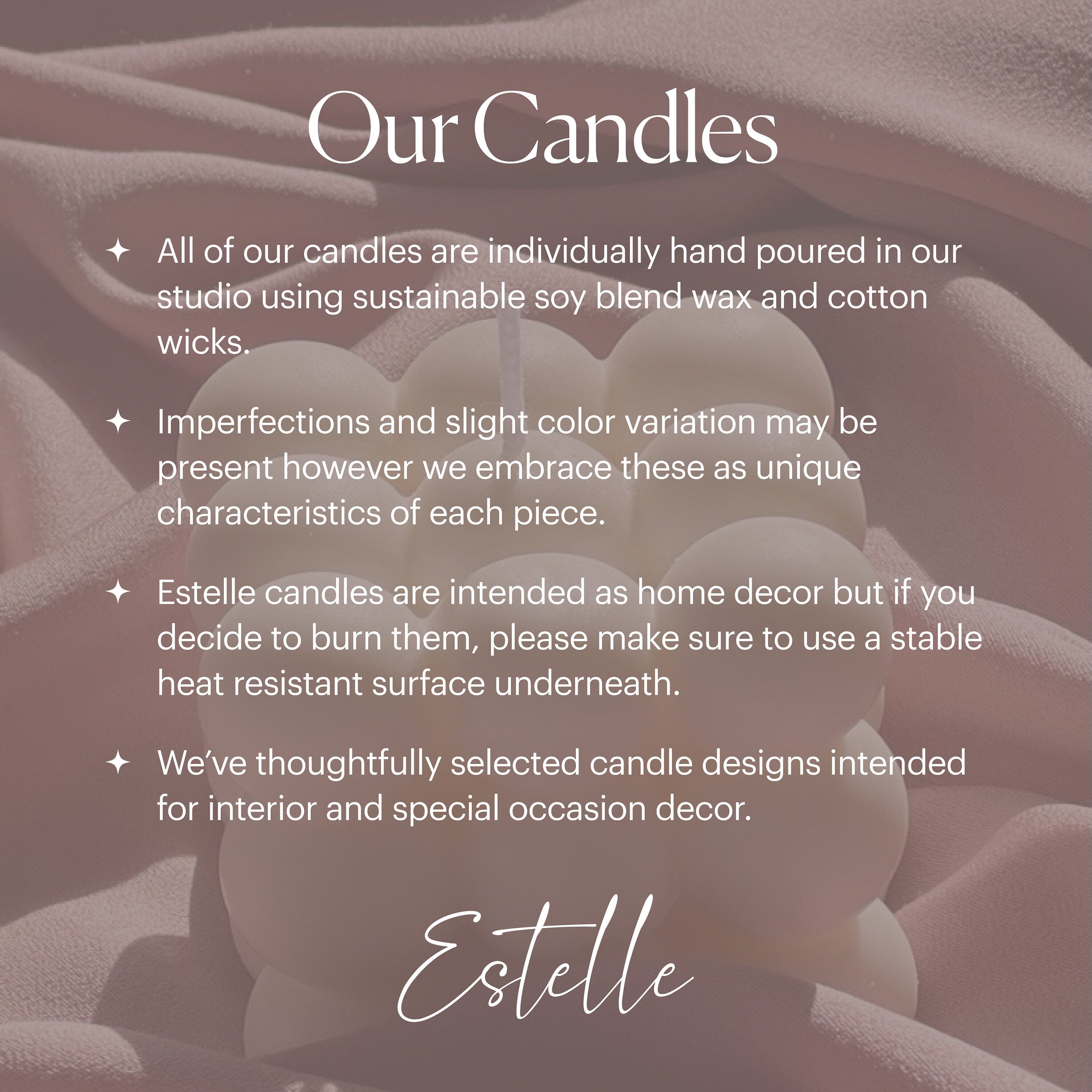 Thick Twisted Soy Wax Taper Candle | Romantic Dinner Candles