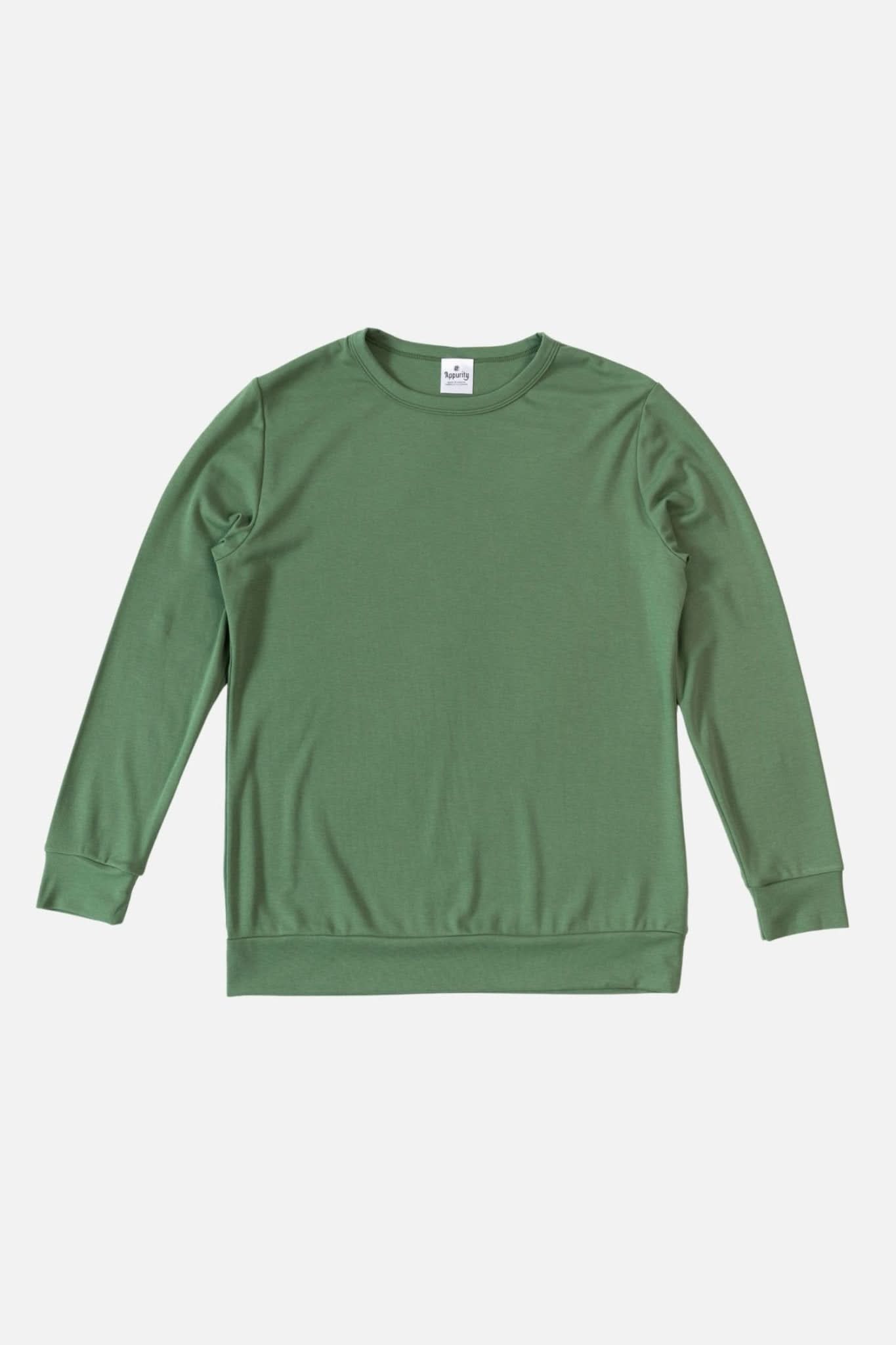 Men's Bamboo Pullover | Leaf Green